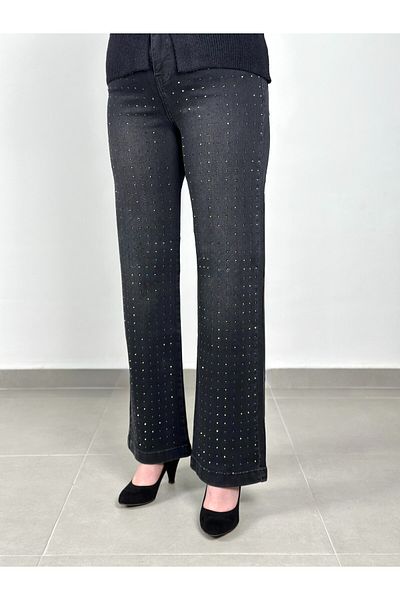 LA CARTE Spread Stones Wide Leg Jeans