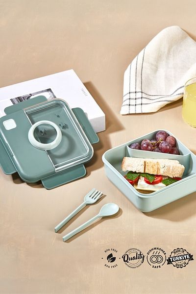 MUF HOME Lunch Box Lunch Box Set - Sportsmen Diet Student Fitness School Workplace Lunch Box 1250 ml