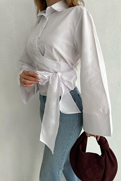 MOZENA Kötött részletes tervezésű ing