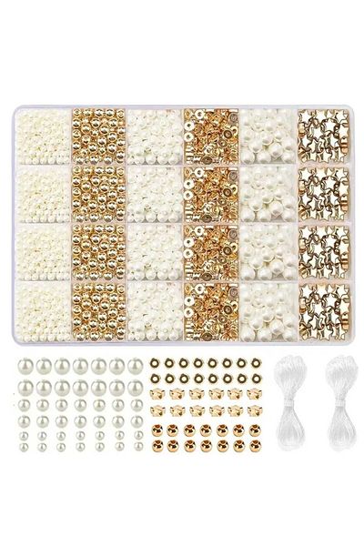yiğit aksesuar Giant Pearl Beads and Intermediate Apparatus Beads Bracelet Necklace Jewelry Making Supplies