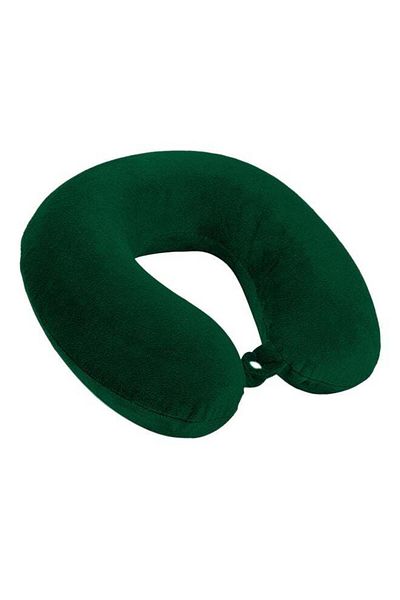 soufa dibaj Velvet Neck and Travel Pillow 30x25x10 cm - Dark Green