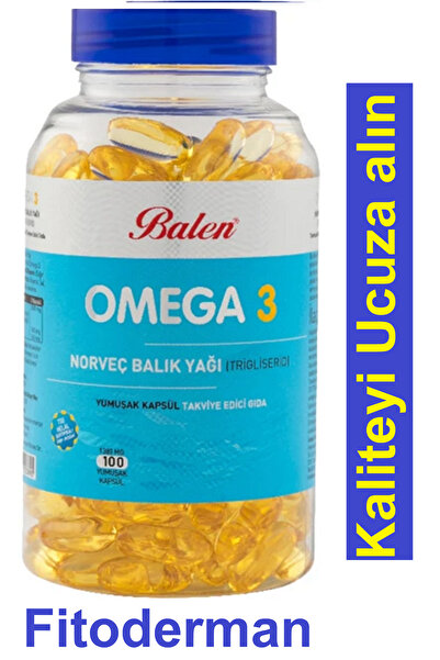 Balen Omega 3 Norveç Balık Yağı 1380 Mg 100 Kapsül