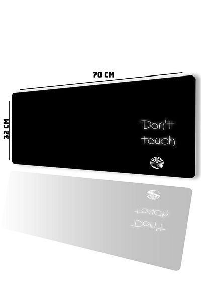SonicTouch Don'T Touch Elleme Don'T Touch Gamer Player Seamless Liquid Proof Keyboard Mouse Pad 32X70Cm
