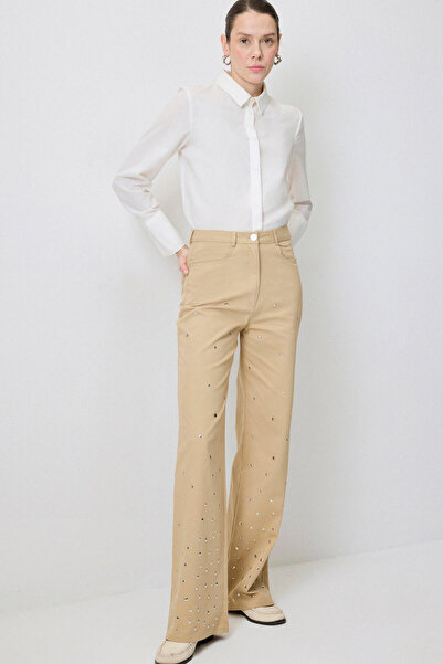 Touché Privé Troque Stright Fit Gabardin Pants