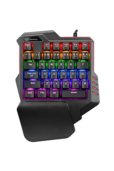 Rampage Miracle K1 Rainbow Backlight Blue Switch Mekanik Mini 36 Tuşlu Gaming Oyuncu Klavyesi