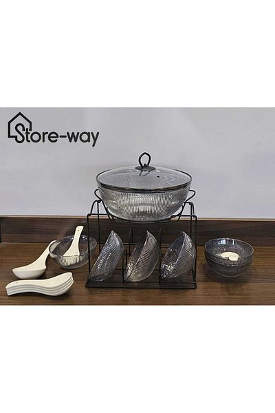 Storeway 16 Pieces - Glass Soup Set