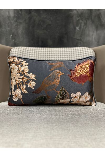 Fabricland Blend-9372-gri Husă de pernă dreptunghiulară