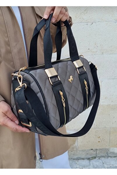 ÇANTAM GELSİN حقيبة يد وكتف نسائية من بولو موديل أسطواني