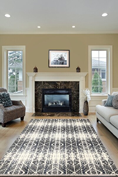 Payidar Halı Klasik 1880 Gri-Mavi Spor Saçaklı Halı