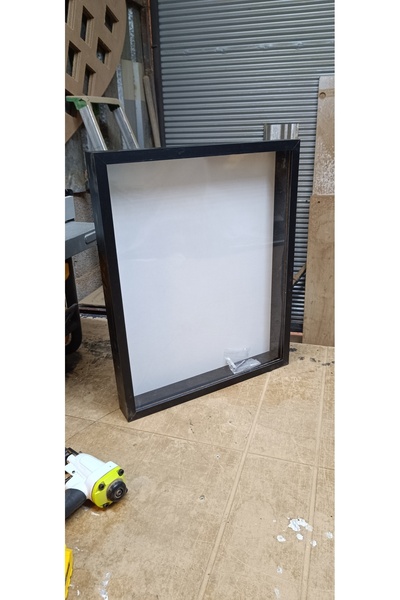 Home Emass kuru gül gelin çiçeği çerçevesi 40 x 30 siyah asetat plastik camlı