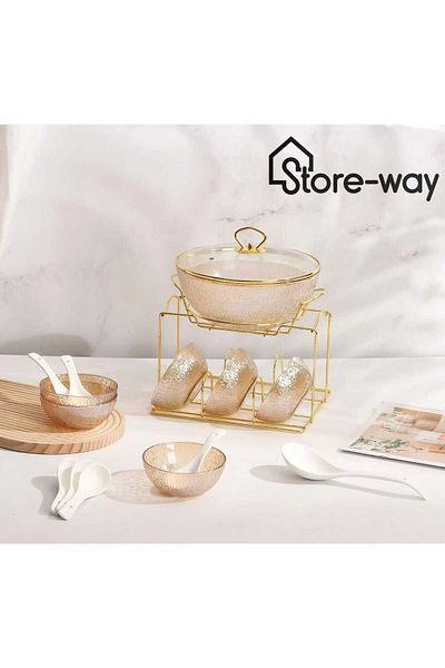 Storeway 16 Pieces - Glass Soup Set