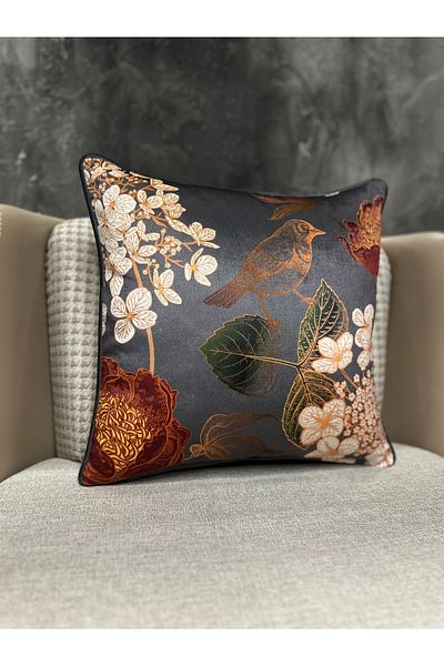 Fabricland Blend-9372-farfurie gri pentru pernă