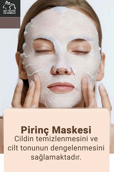 SEVRU Rice Extract Face Mask - Moisturizing and Brightening, Paper (1 Piece)