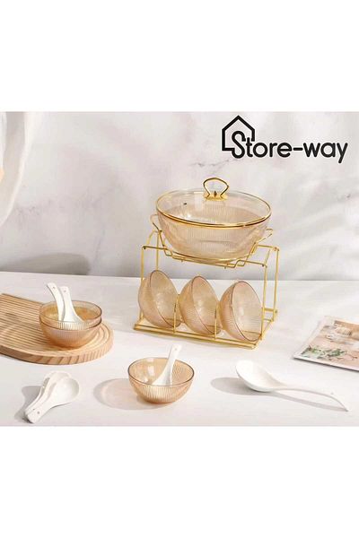 Storeway 16 Pieces - Glass Soup Set