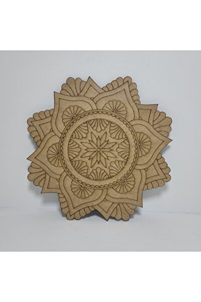 DESTİNA - Destina Ahşap Mandala Boyama Seti "Model57"-23cmx23cm