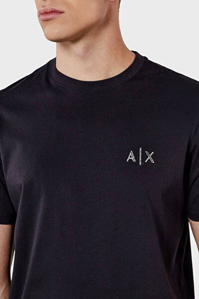 Armani Exchange Ανδρικό μπλουζάκι με λαιμόκοψη Armani Exchage - 100% βαμβάκι, κανονική εφαρμογή XM 000327 AF10364 UB101