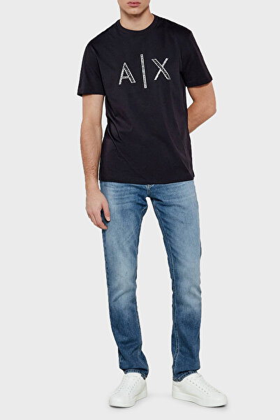 Armani Exchange Ανδρικό μπλουζάκι από 100% βαμβάκι με κανονική εφαρμογή