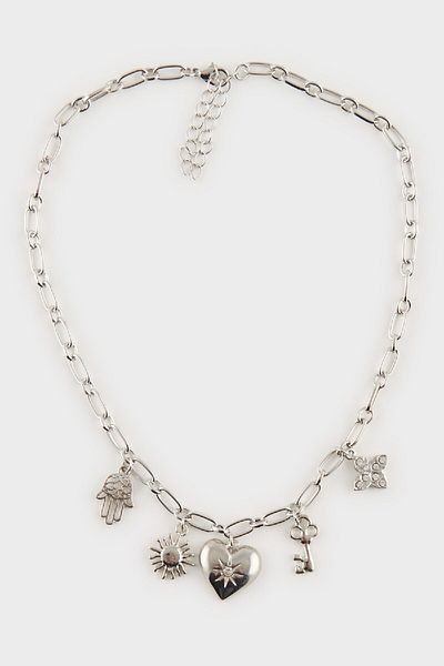 DeFacto Damen-Charm-Halskette mit goldenen Details E4468AXNS
