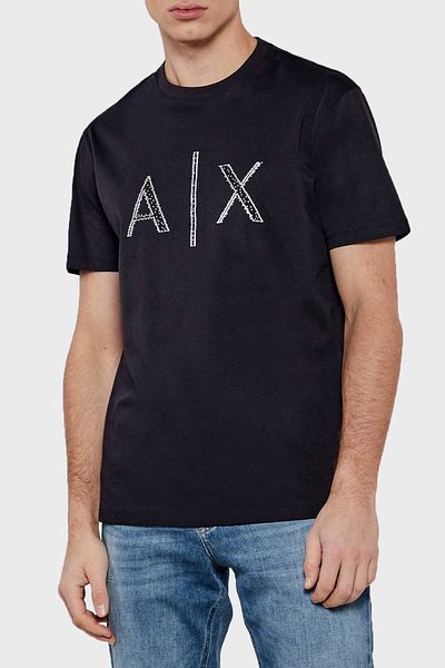 Armani Exchange Ανδρικό μπλουζάκι από 100% βαμβάκι με κανονική εφαρμογή