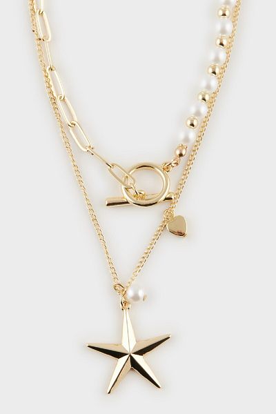 DeFacto Damen-Halskette mit Sterndetails E3997AXNS