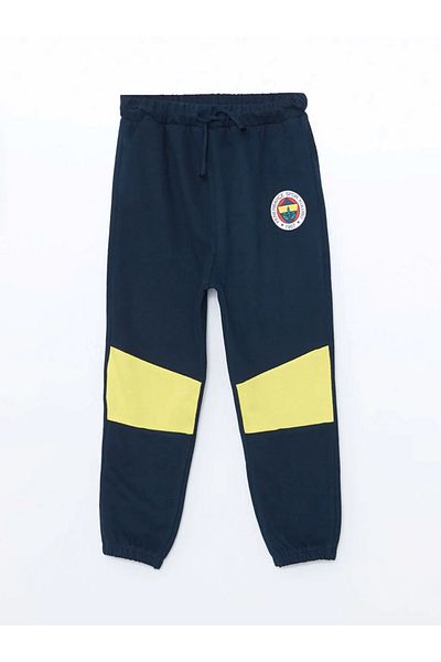 LC Waikiki Ανδρικό παιδικό αθλητικό παντελόνι Jogger με στάμπα Navy Blue