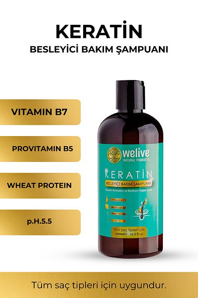 Welive Keratin Care Shampoo - Nourishing Features