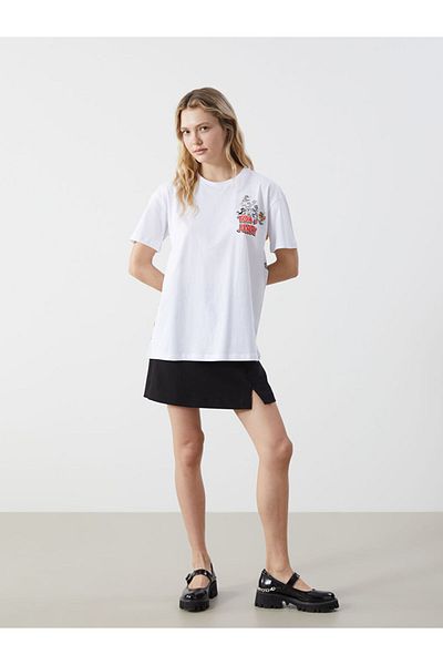 LC Waikiki Tricou pentru damă cu imprimeu Tom & Jerry XSIDE