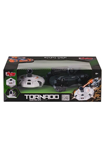 Magicway Şarjlı Işıklı Ufo Avcısı ve Akrobatik Tank Araba 360 Dönen Uzaktan K...