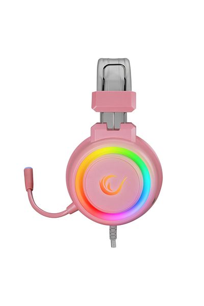 Rampage Casti Gaming, Sn-r10 Alquist, Iluminare RGB, Mufă Jack 3.5 Mm și USB, Roz