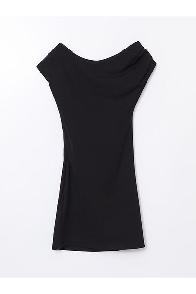 LC Waikiki LCW Vision Damenkleid mit U-Boot-Ausschnitt