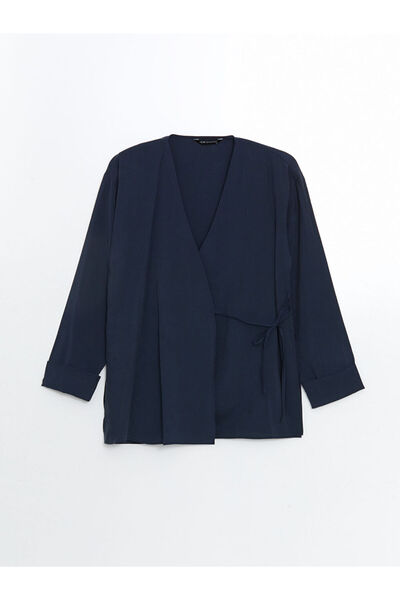 LC Waikiki Create Your Style from Uzg Store |   Double Breasted Collar Modal Blend Women's Kimono