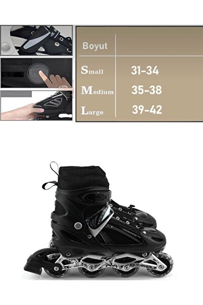 CEZVE HOME Double Row Aluminum Body Adjustable Lighted Practice Skating Bag