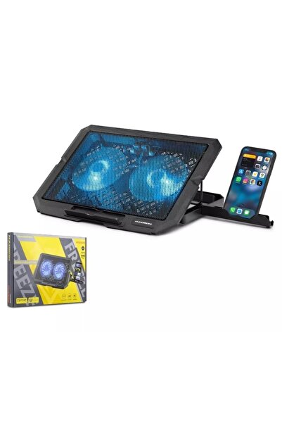 Genel Markalar Hdx4253 Notebook Soğutucu Ledli Çift Fanlı Telefon Standlı