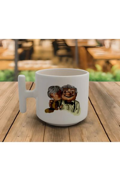 Tanem Tasarım Look up Double - t Handle Mug