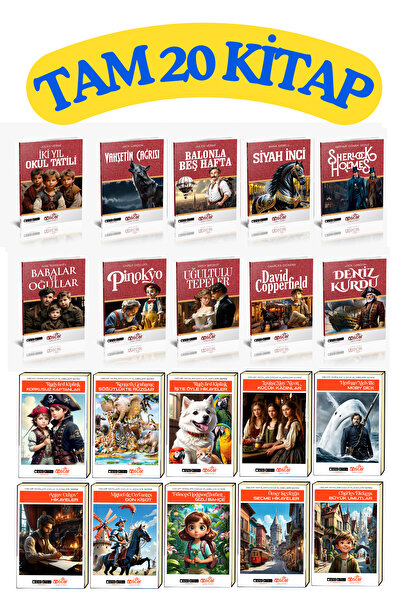 GÖNÜL YAYINCILIK Dünya Klasikleri Seti 20 Kitap