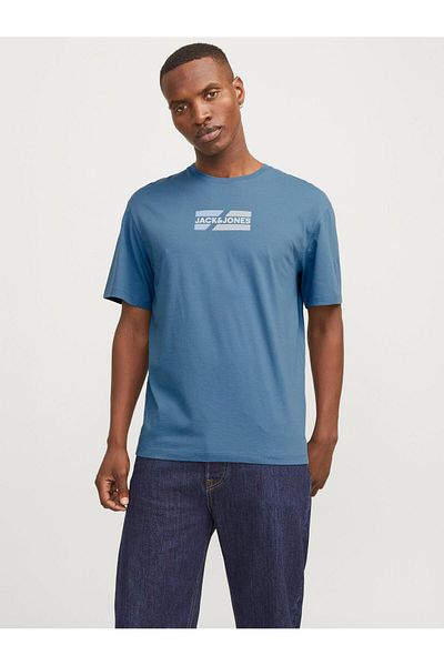 Jack & Jones Tricou cu imprimeu grafic JJECORP - O-Gât, Model SS, Noos 12268415   alb