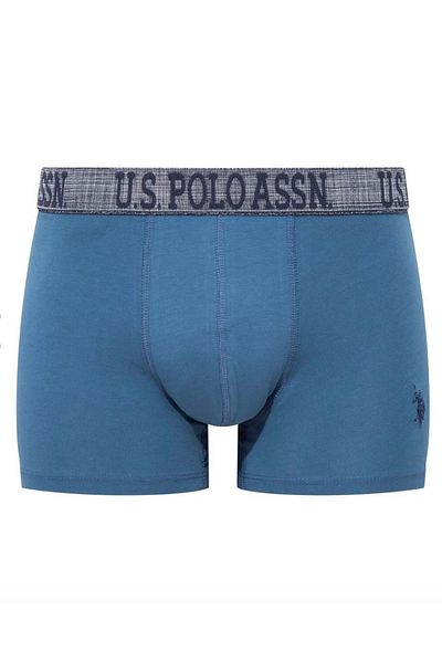 U.S. Polo Assn. Άνδρας, Αδειοδοτημένος, USPA, (Indigo-Navy-Printed) 3-Boxer