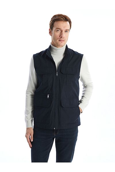 LC Waikiki Ανδρικό γιλέκο LCW Standard Mold Stand-up Collar