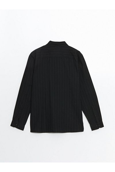 LC Waikiki Ανδρικό πουκάμισο με μακρυμάνικο ριγέ SOUTHBLUE Slim Fit
