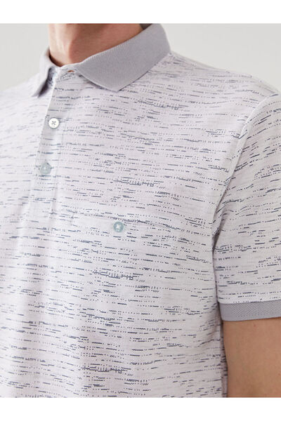 LC Waikiki LCWAIKIKI Classic Polo Collar Short Sleeve Patterned Pique Men's T-Shirt