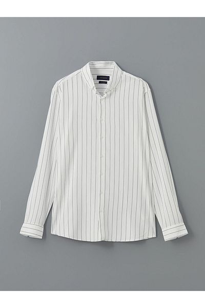 LC Waikiki Slim Fit Long Sleeve Striped Men's Shirt