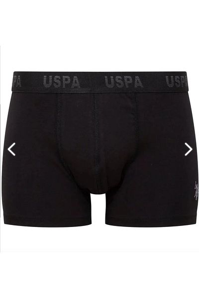U.S. Polo Assn. Men'S, Licensed, Uspa, (Anthracite-Black-Printed) 3-Piece Boxers