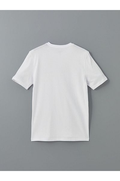 LC Waikiki Ανδρικό μπλουζάκι LCWAIKIKI Classic Crew με λαιμόκοψη κοντό μανίκι με στάμπα χτενισμένο βαμβακερό ανδρικό μπλουζάκι