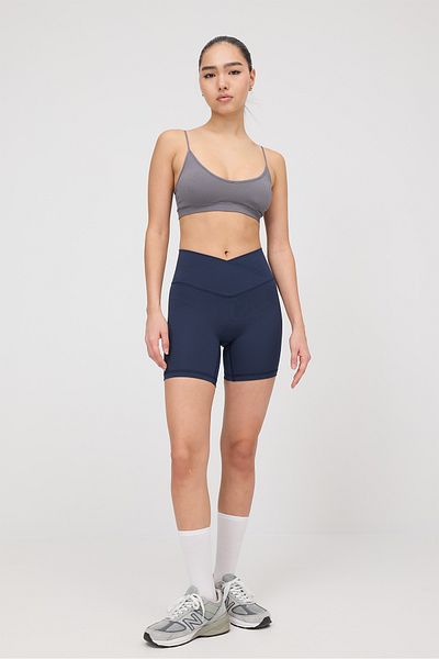 Addax Sports Shorts Leggings - Cross Waist Tyt0069-S9