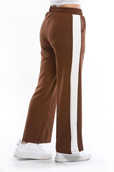 monox Γυναικεία φούτερ Oys Flared Leg ριγέ Jogger Modal