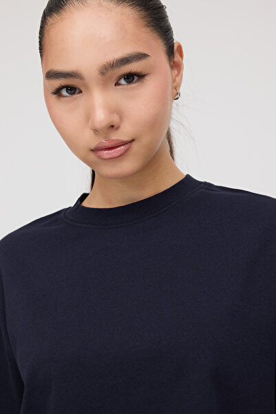 Addax Μπλουζάκι Crew Neck Basic Crop P10377