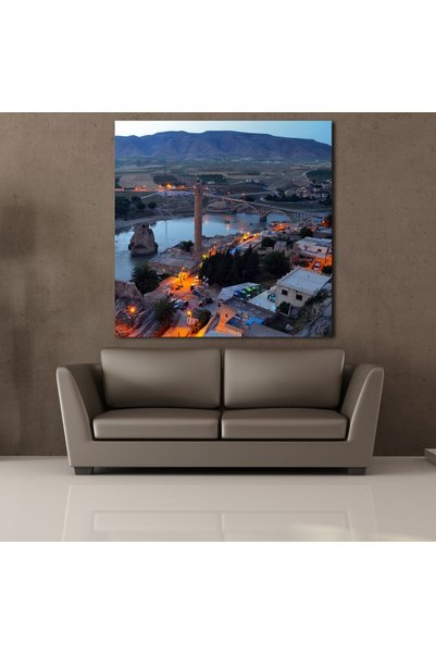 TECHNOPA Hasankeyf Manzarasi Kanvas Tablo 25x25cm