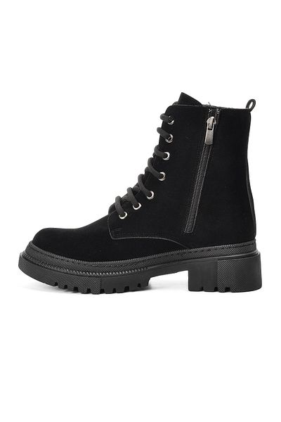 AYAKMOD Black Suede Women's Boots