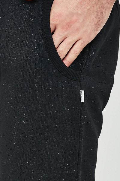 Polo State Ανδρικό χειμερινό Lasitkli Crushed 3 Thread Jogger Basic μαύρο αθλητικό παντελόνι