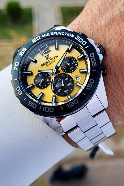 Daniel Klein Kadranı Sarı Kordonu Beyaz Renk İç Göstergeleri Aktif Hediye Pak...